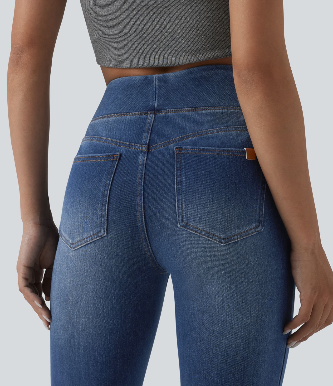 Halara Flex™ High Waisted Tummy Control Casual Flare Jeans with Pockets