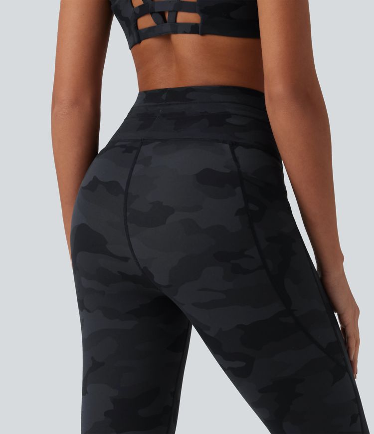 Halara UltraSculpt™ Camo Print High Waisted Drawstring Yoga Leggings with Pockets