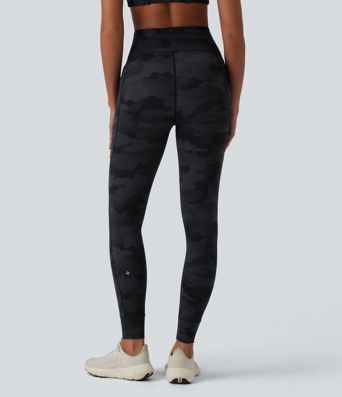 Halara UltraSculpt™ Camo Print High Waisted Drawstring Yoga Leggings with Pockets