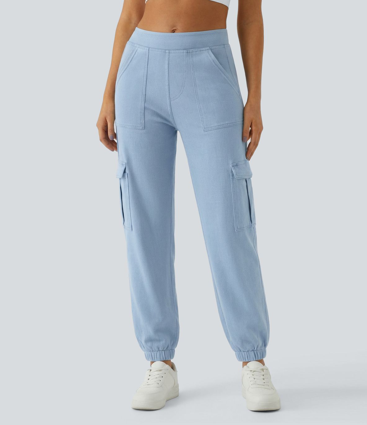 Halara Flex™ - Lässige Cargo-Joggers mit mittelhohem Bund und mehreren Taschen