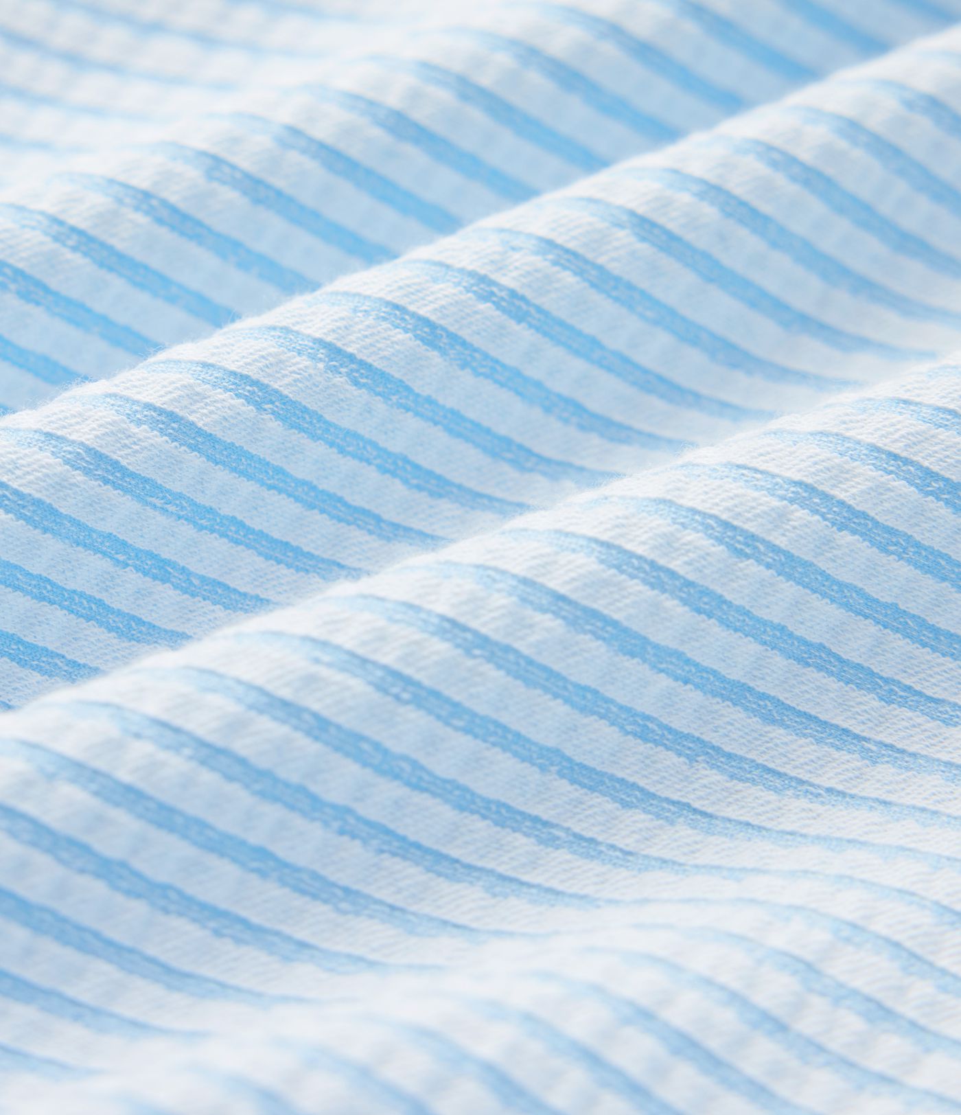 Chemise casual coton froissé à rayures col et manches chauve-souris