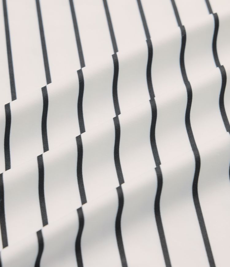 V Neck Short Sleeve Stripe Casual T-Shirt