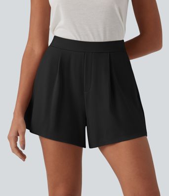 SculptKnit shorts informales de cintura alta con bolsillos