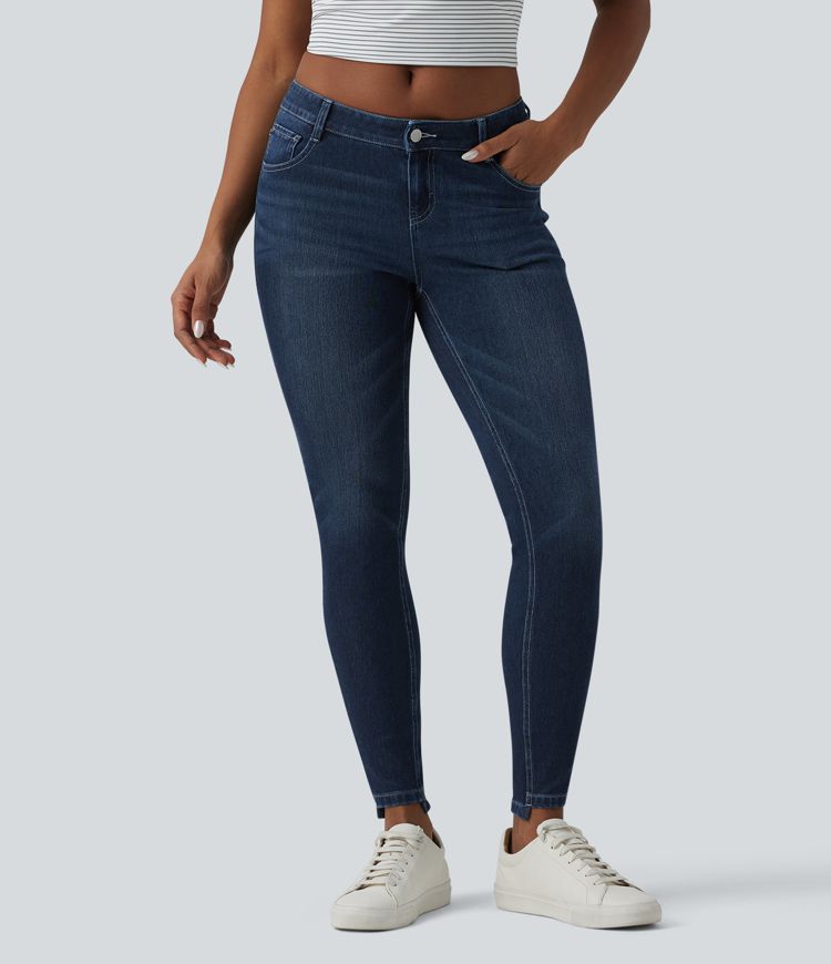 Halara Flex™ Low Rise Casual Skinny Jeans with Pockets