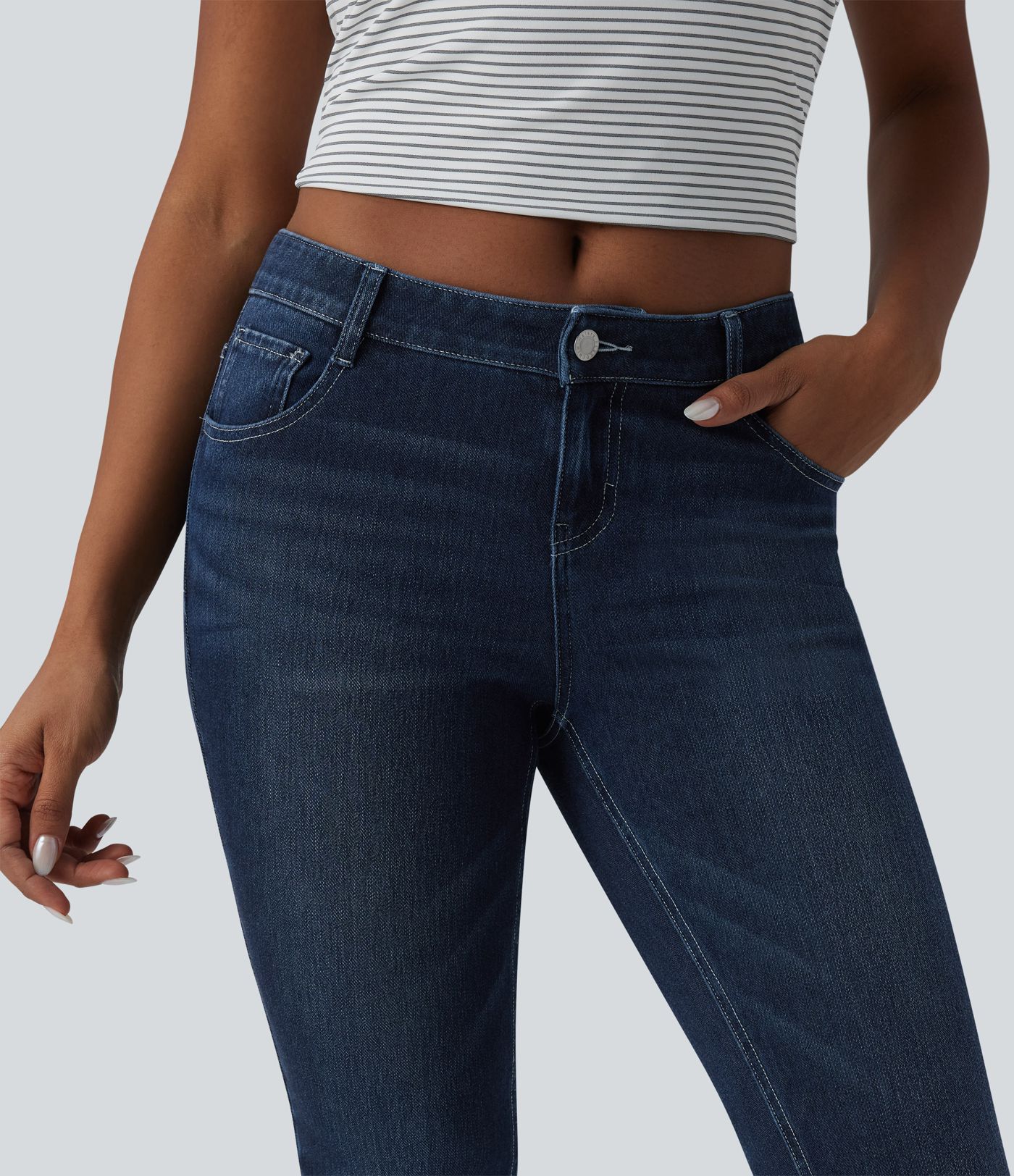 Halara Flex™ Low Rise Casual Skinny Jeans with Pockets