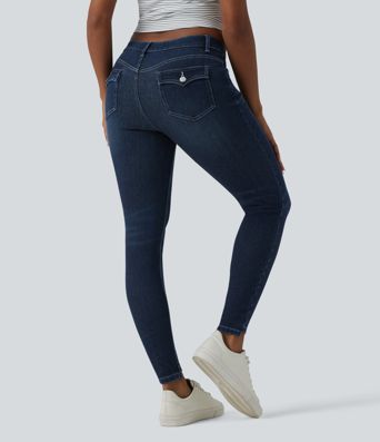Halara Flex™ Low Rise Casual Skinny Jeans with Pockets