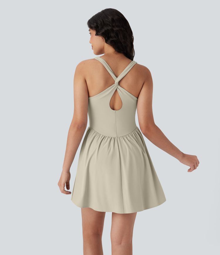 Breezeful™ Corset 2-in-1 Pocket Mini Quick Dry Flowy Pickleball Active Dress-Longer Legnth