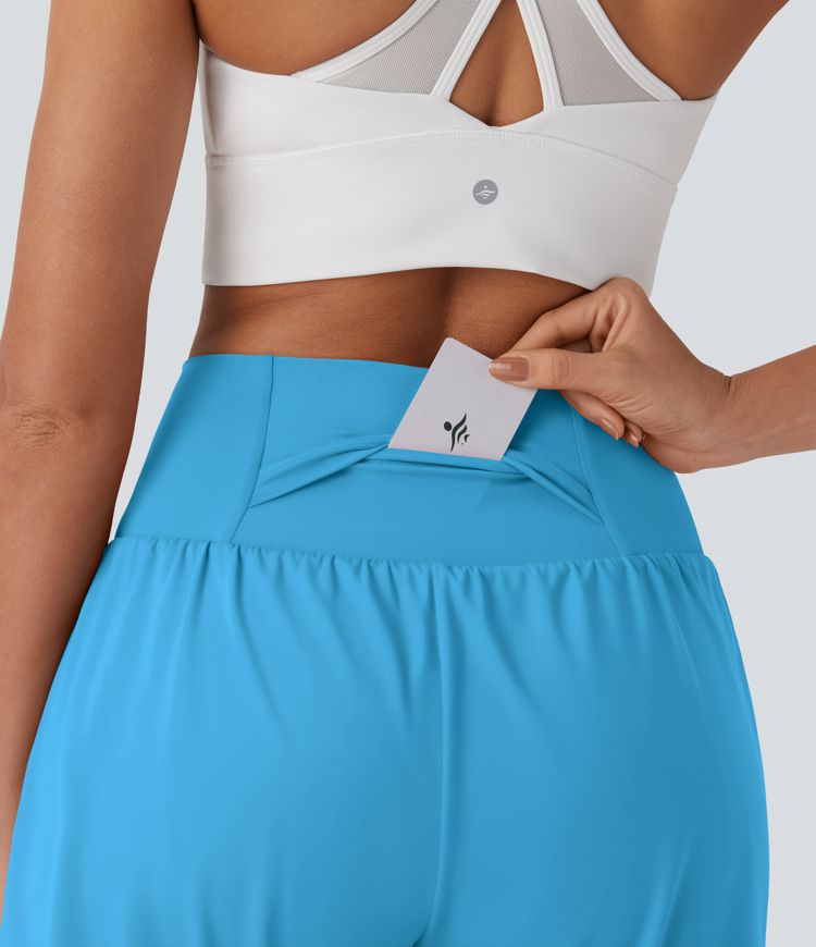 Softlyzero™ Airy Super High Waisted 2-in-1  Yoga Shorts 7" with Pockets