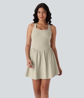 Breezeful™ Corset 2-in-1 Pocket Mini Quick Dry Flowy Pickleball Active Dress-Longer Legnth