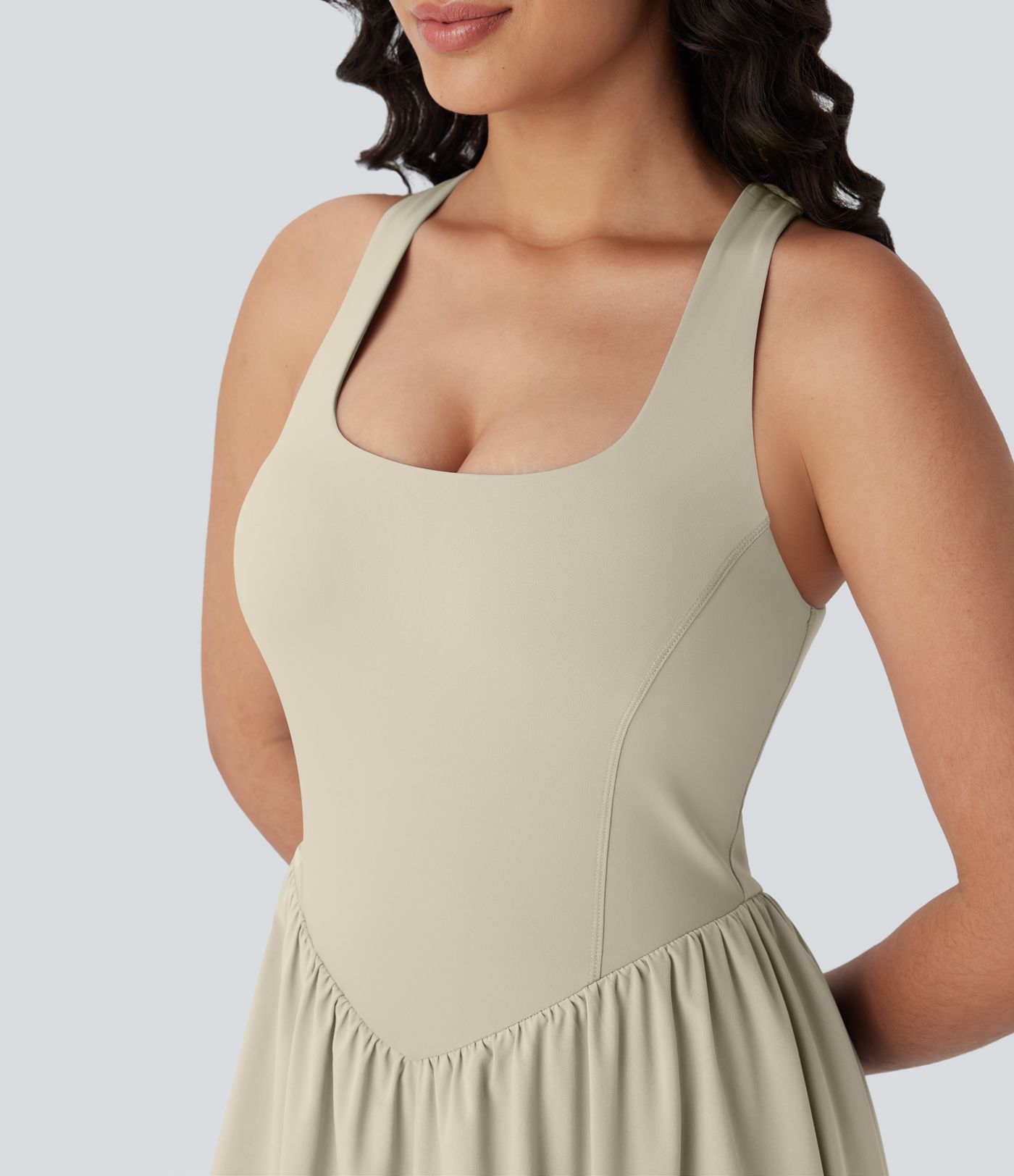 Breezeful™ Corset 2-in-1 Pocket Mini Quick Dry Flowy Pickleball Active Dress-Longer Legnth