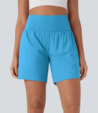 Softlyzero™ Airy Super High Waisted 2-in-1  Yoga Shorts 7" with Pockets