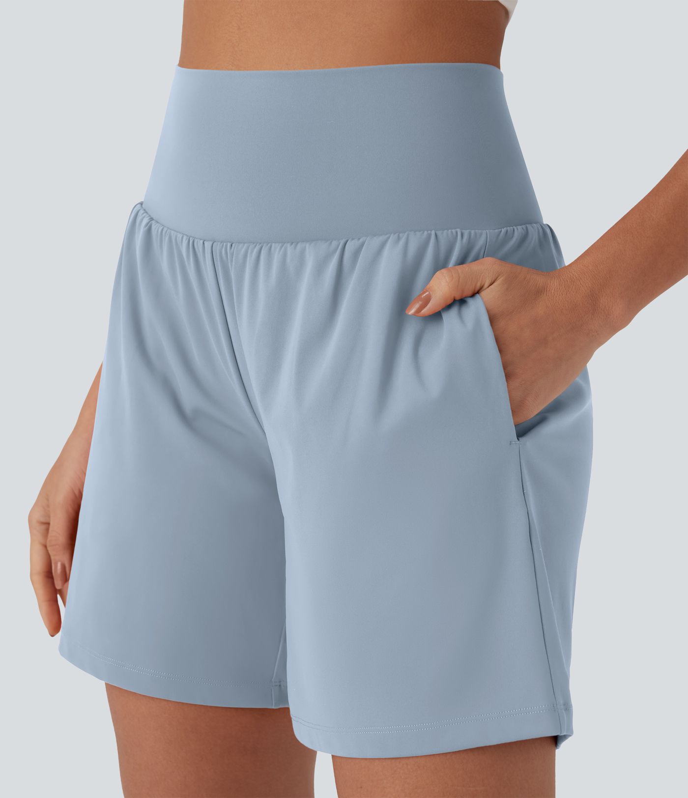 Softlyzero™ Luftige Yoga-Shorts mit höherem Bund, 2-in-1, Cool Touch, 7 Zoll mit Taschen Softlyzero™ Luftige Yoga-Shorts mit höherem Bund, 2-in-1, Cool Touch, 7 Zoll mit Taschen