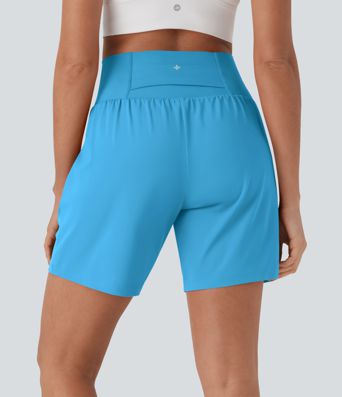 Softlyzero™ Airy Super High Waisted 2-in-1  Yoga Shorts 7" with Pockets