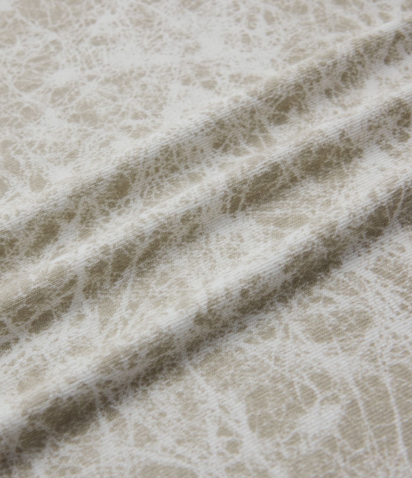 Cowl Neck Short Sleeve Ruched Tie Dye Casual T-Shirt