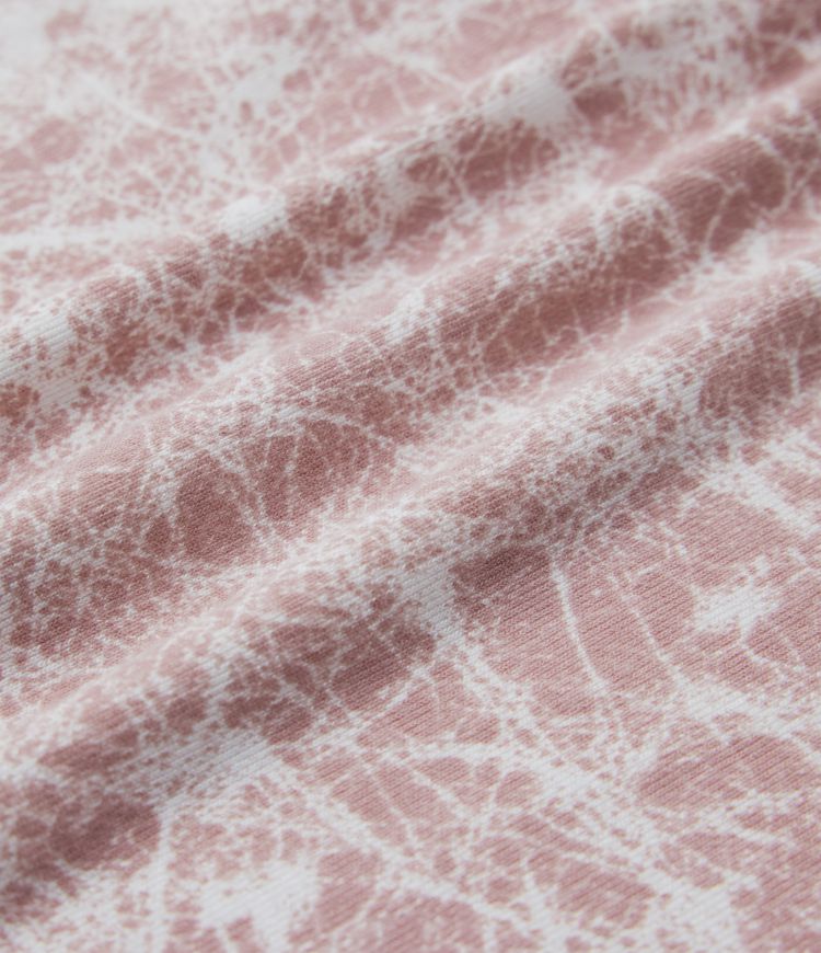 Cowl Neck Short Sleeve Ruched Tie Dye Casual T-Shirt