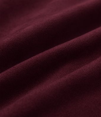 Jupe-short mini moulante taille haute gainante froncée en daim avec ourlet arrondi