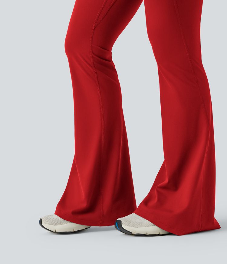 Halara UltraSculpt™ High Waisted Scrunch Butt Lifting Tummy Control Shaping Yoga Flare Leggings with Pockets