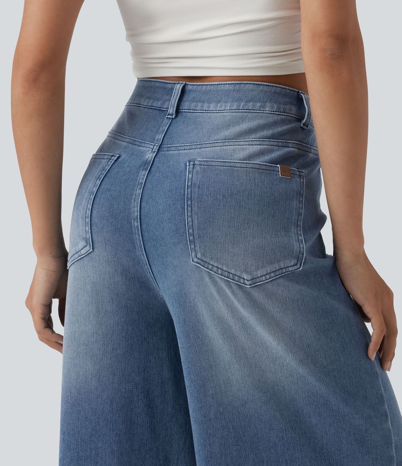 Halara Flex™ Mid Rise Casual Baggy Jeans with Pockets