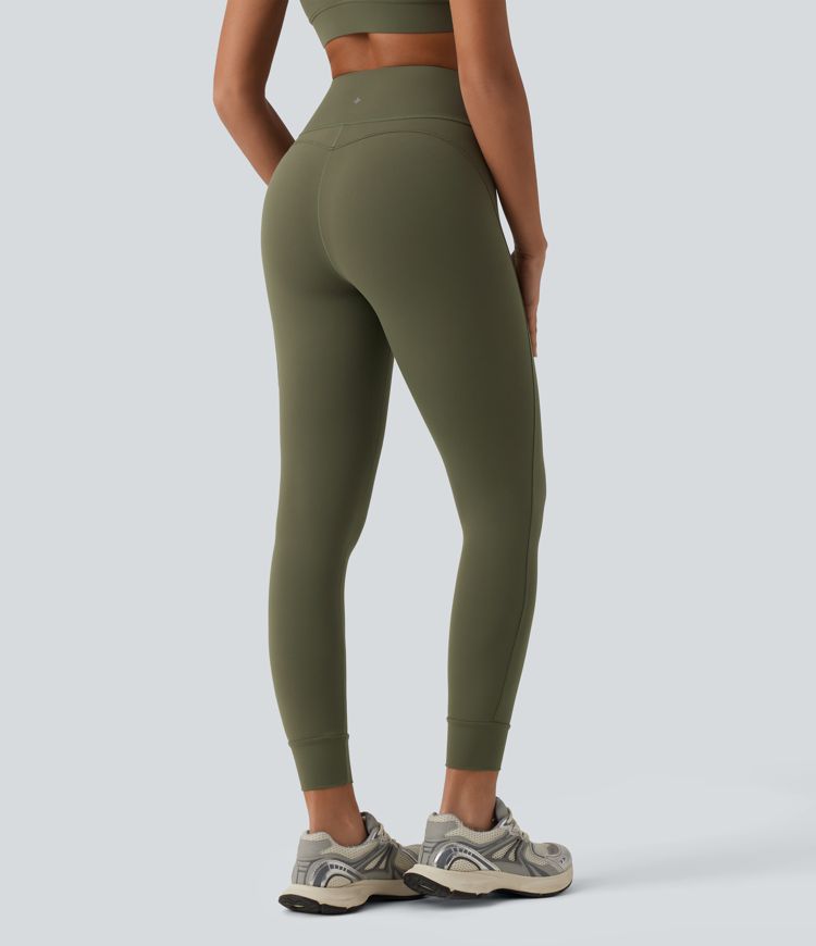 Halara UltraSculpt™ High Waisted D-Buckle Hiking 7/8 Leggings with Zip Pocket