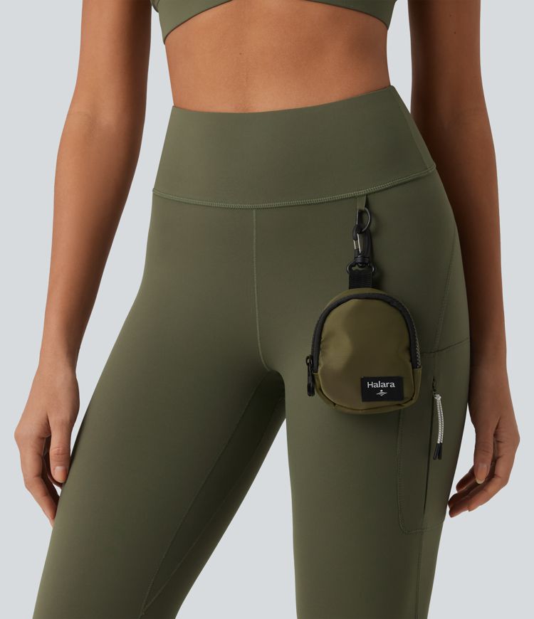 Halara UltraSculpt™ High Waisted D-Buckle Hiking 7/8 Leggings with Zip Pocket