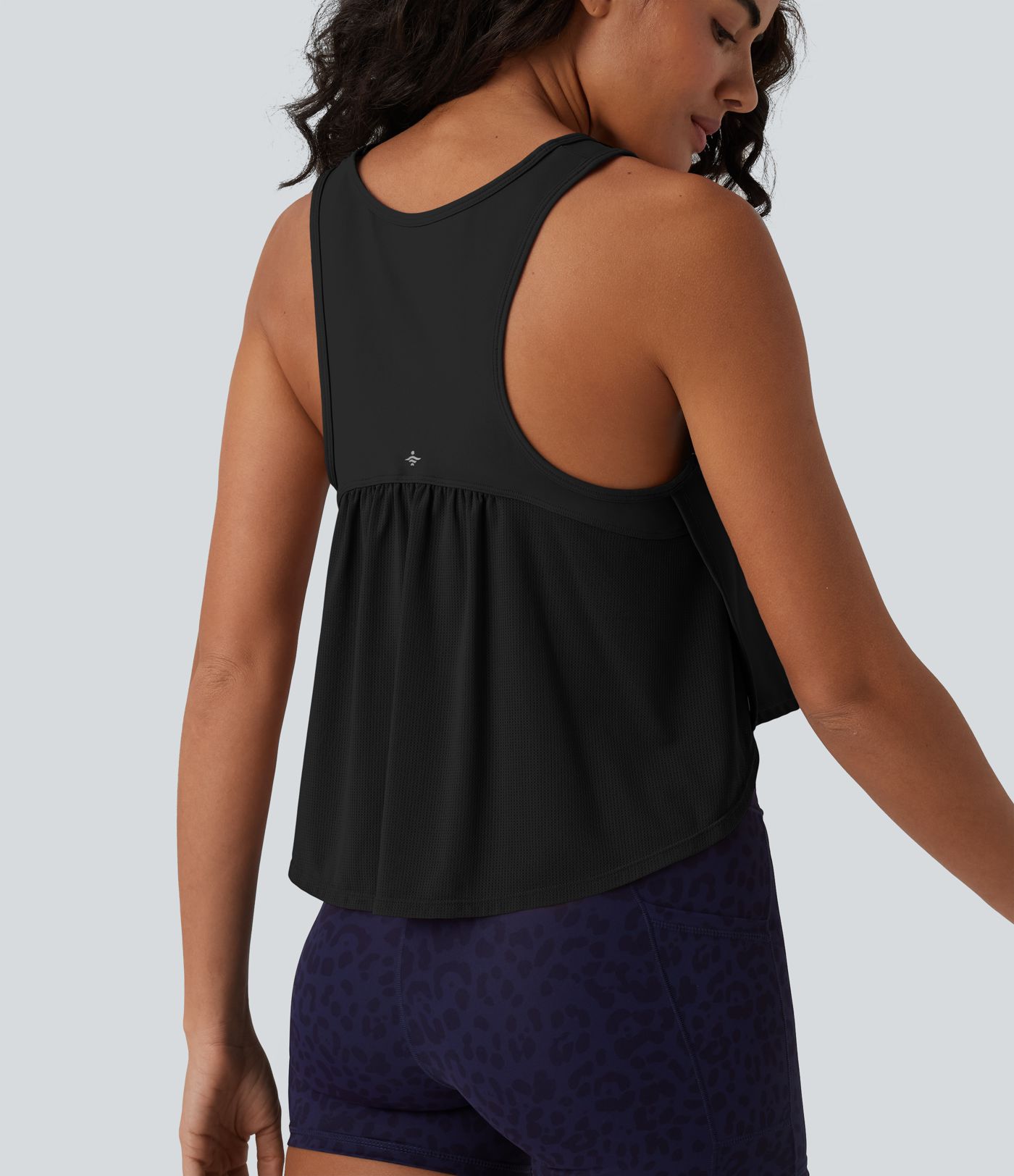 Round Neck Racerback Breathable Mesh Cool Touch Quick Dry Running Tank Top UPF50+