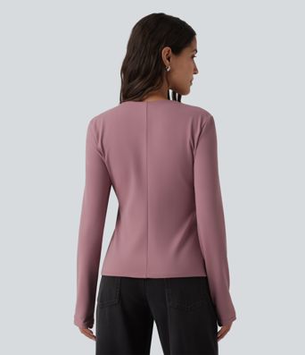V Neck Long Sleeve Casual Top V Neck Long Sleeve Casual Top