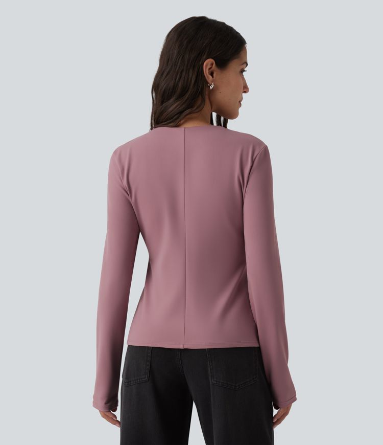 V Neck Long Sleeve Casual Top V Neck Long Sleeve Casual Top