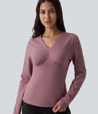 V Neck Long Sleeve Casual Top V Neck Long Sleeve Casual Top