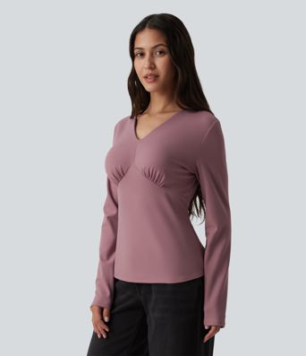 V Neck Long Sleeve Casual Top V Neck Long Sleeve Casual Top