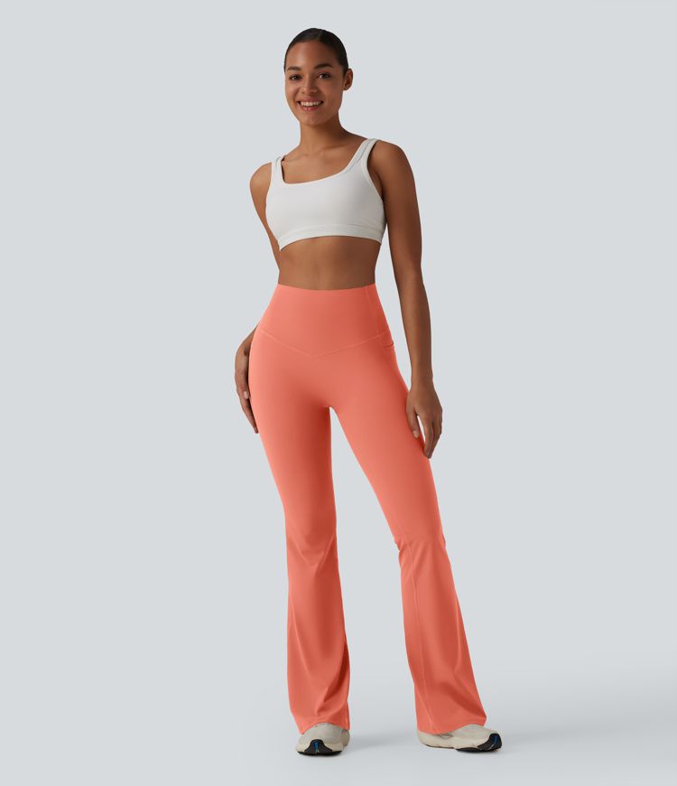Halara UltraSculpt™ High Waisted Tummy Control Flare Yoga Leggings with Pockets