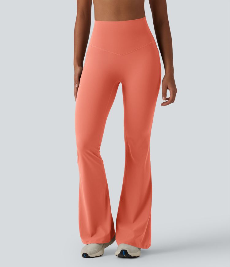 Halara UltraSculpt™ High Waisted Tummy Control Flare Yoga Leggings with Pockets
