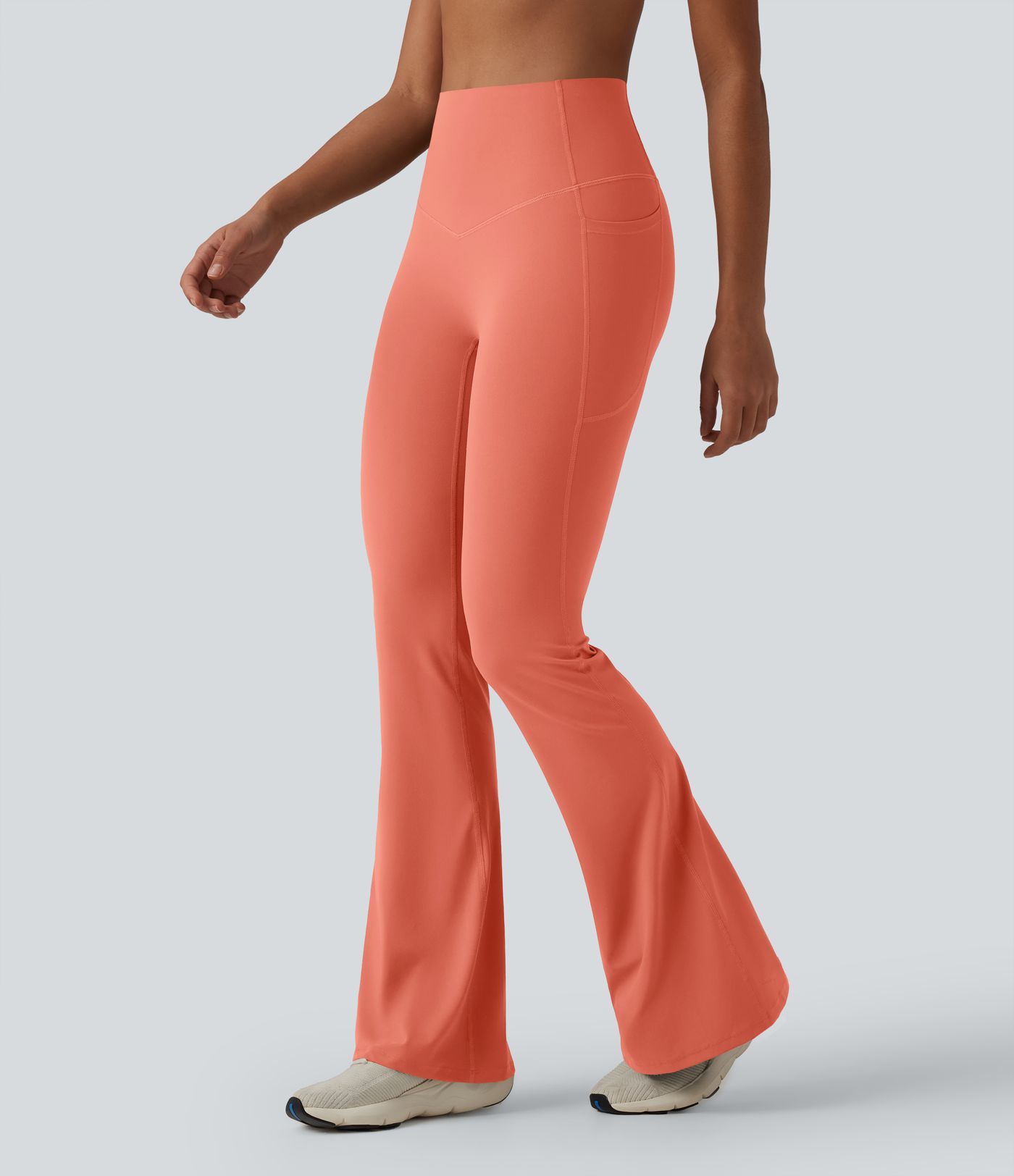 Halara UltraSculpt™ High Waisted Tummy Control Flare Yoga Leggings with Pockets