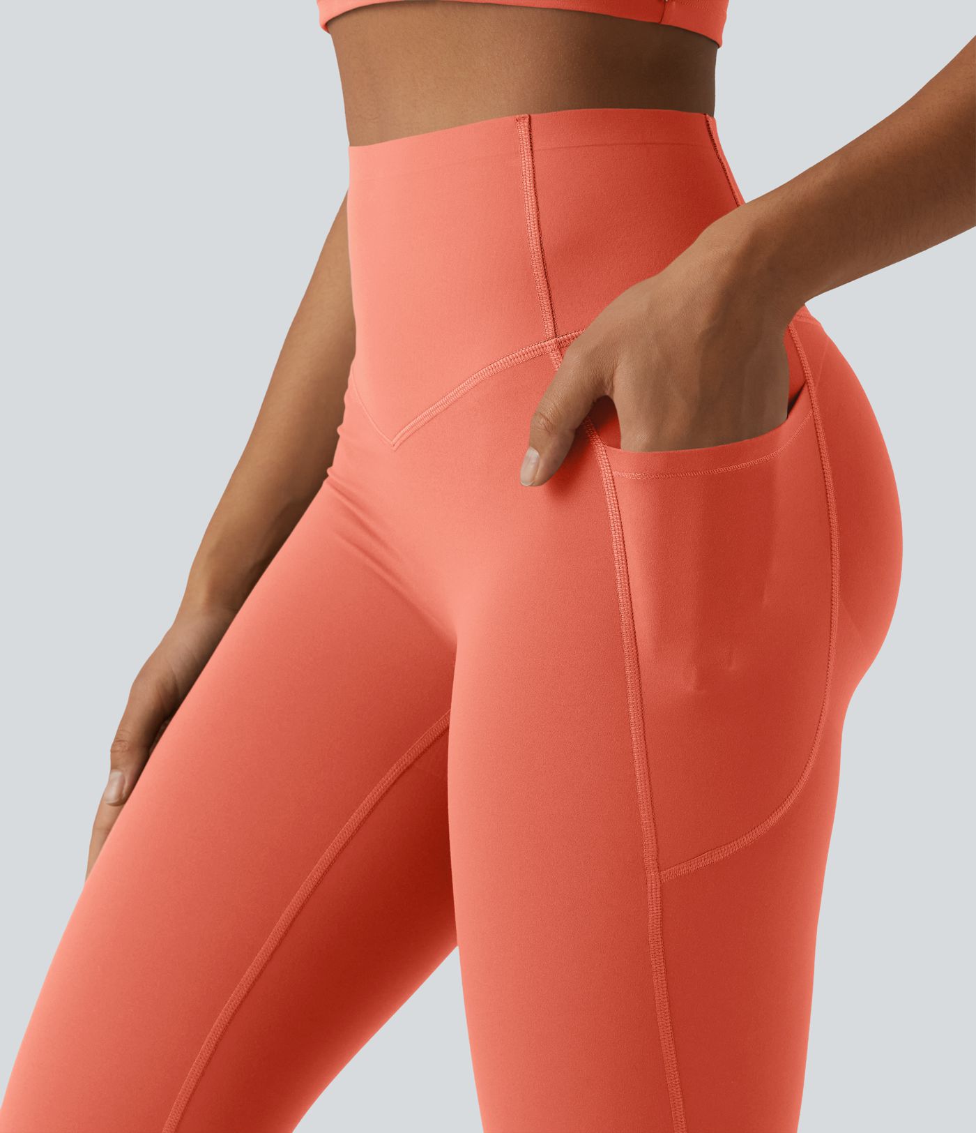 Halara UltraSculpt™ High Waisted Butt Lifting Tummy Control Bootcut Yoga Leggings with Pockets