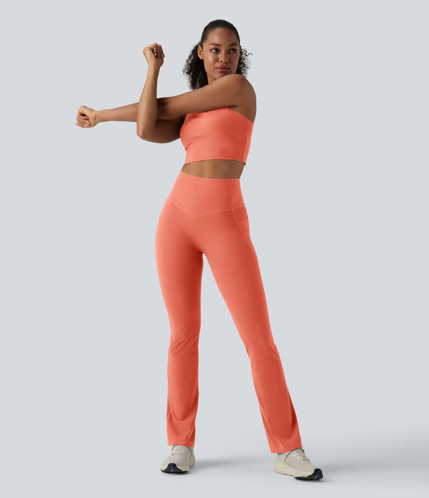 Halara UltraSculpt™ High Waisted Butt Lifting Tummy Control Bootcut Yoga Leggings with Pockets