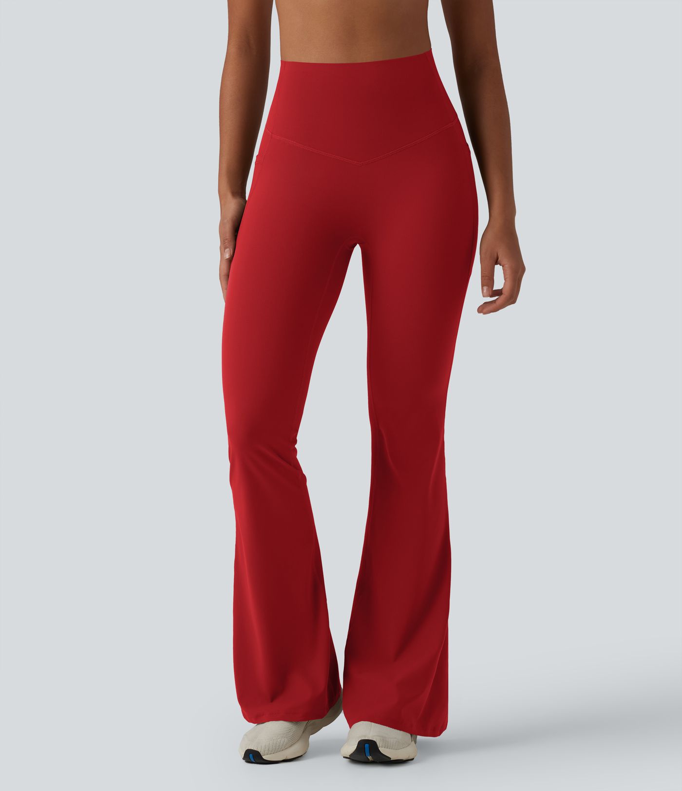 Halara UltraSculpt™ yogaleggings med høj talje, maveformende effekt, udvidede ben og lommer