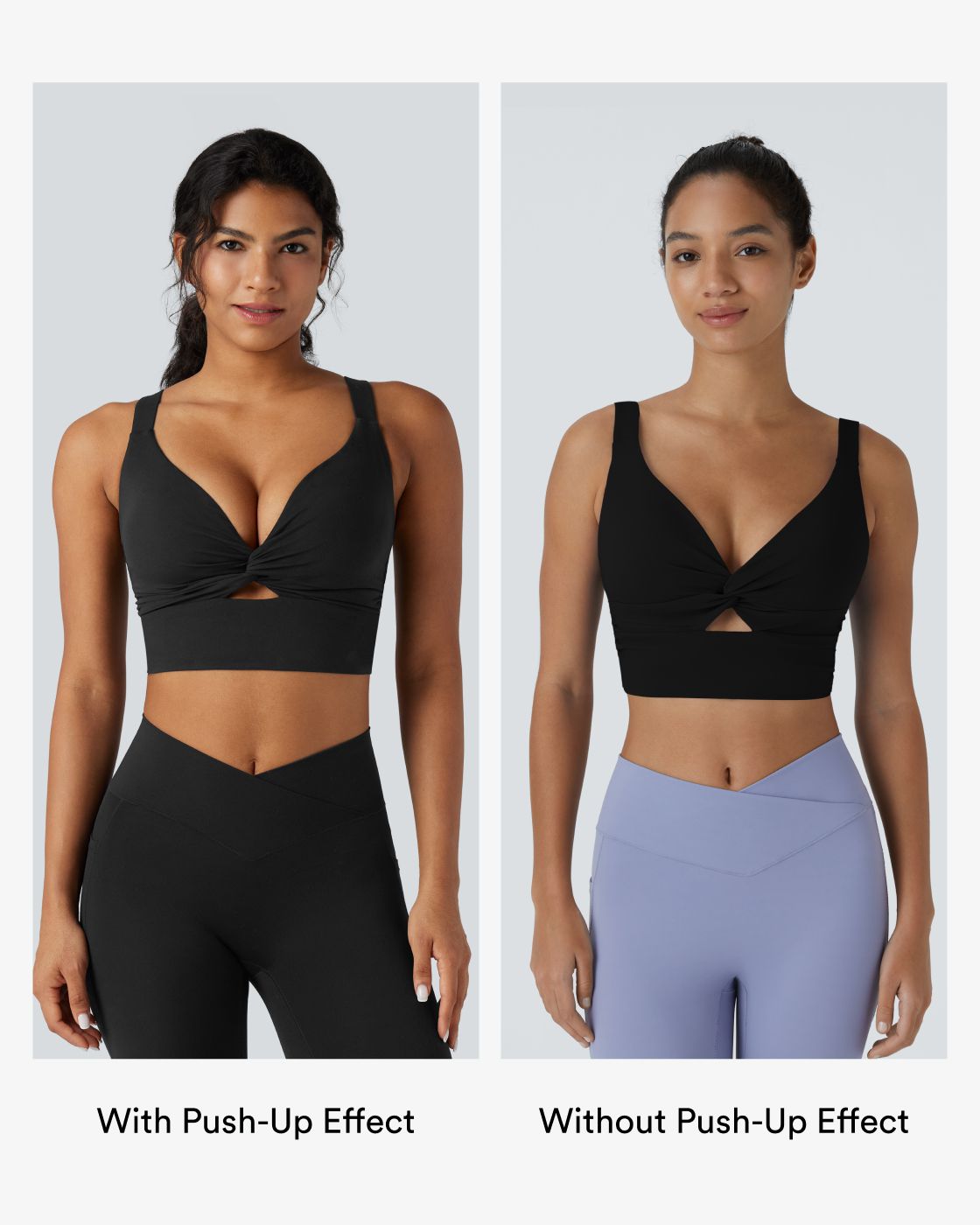 Halara UltraSculpt™ Light Support Molded Cups Push-Up Yoga Sports Bra