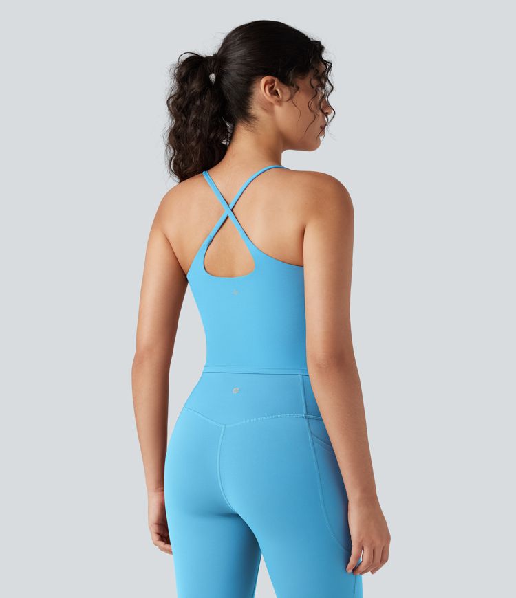 Halara UltraSculpt™ tílko na jógu s výstřihem do U