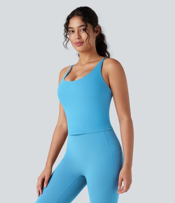 Halara UltraSculpt™ tílko na jógu s výstřihem do U