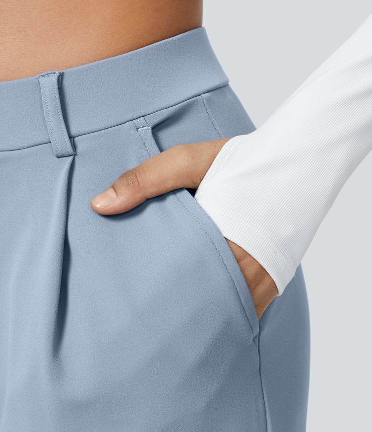 Pantalon tailleur Halara Flex™ DayStretch coupe droite taille haute avec poches