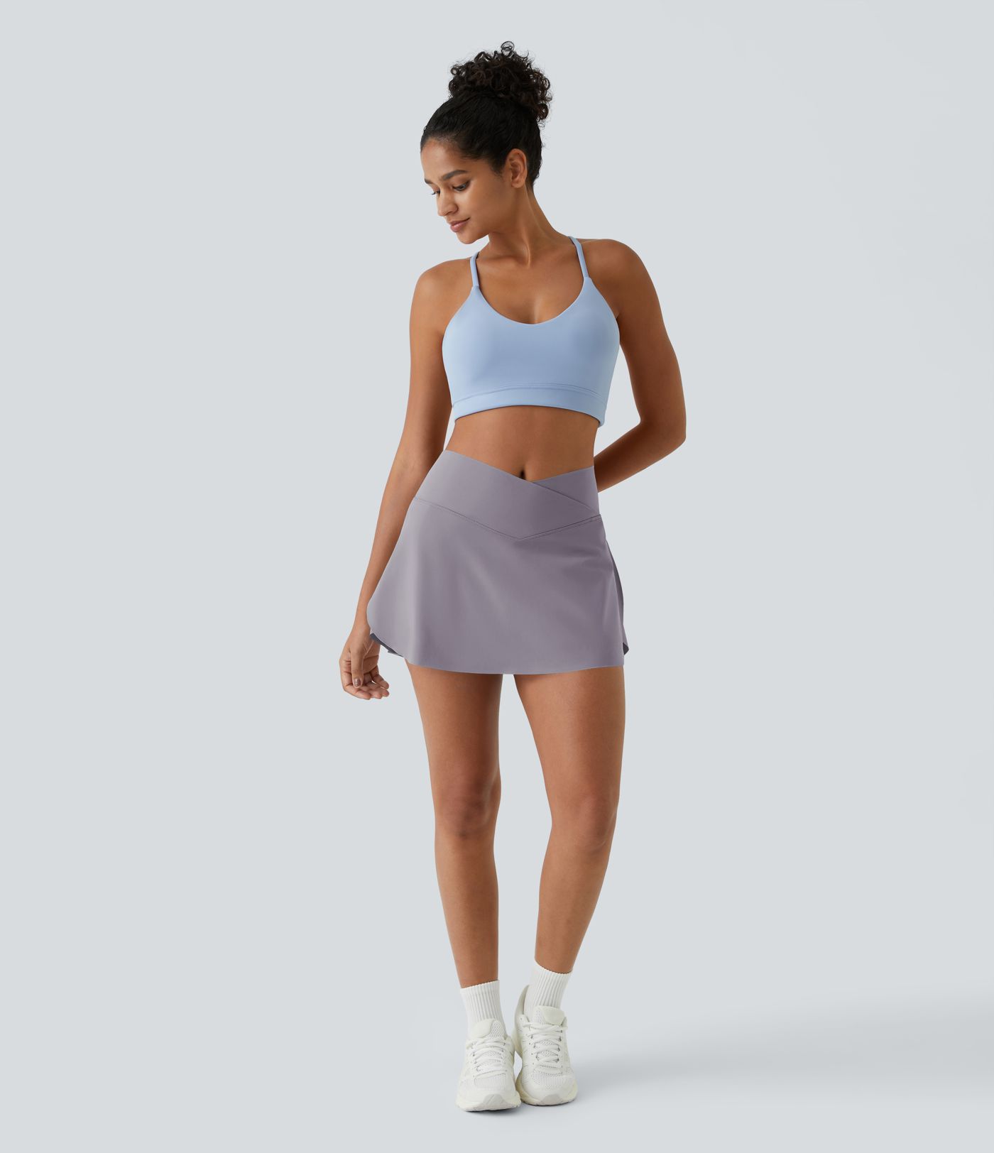 Everyday Softlyzero™ Airy Crossover 2-in-1-Mini-Tennisrock mit Seitentaschen-Lucid