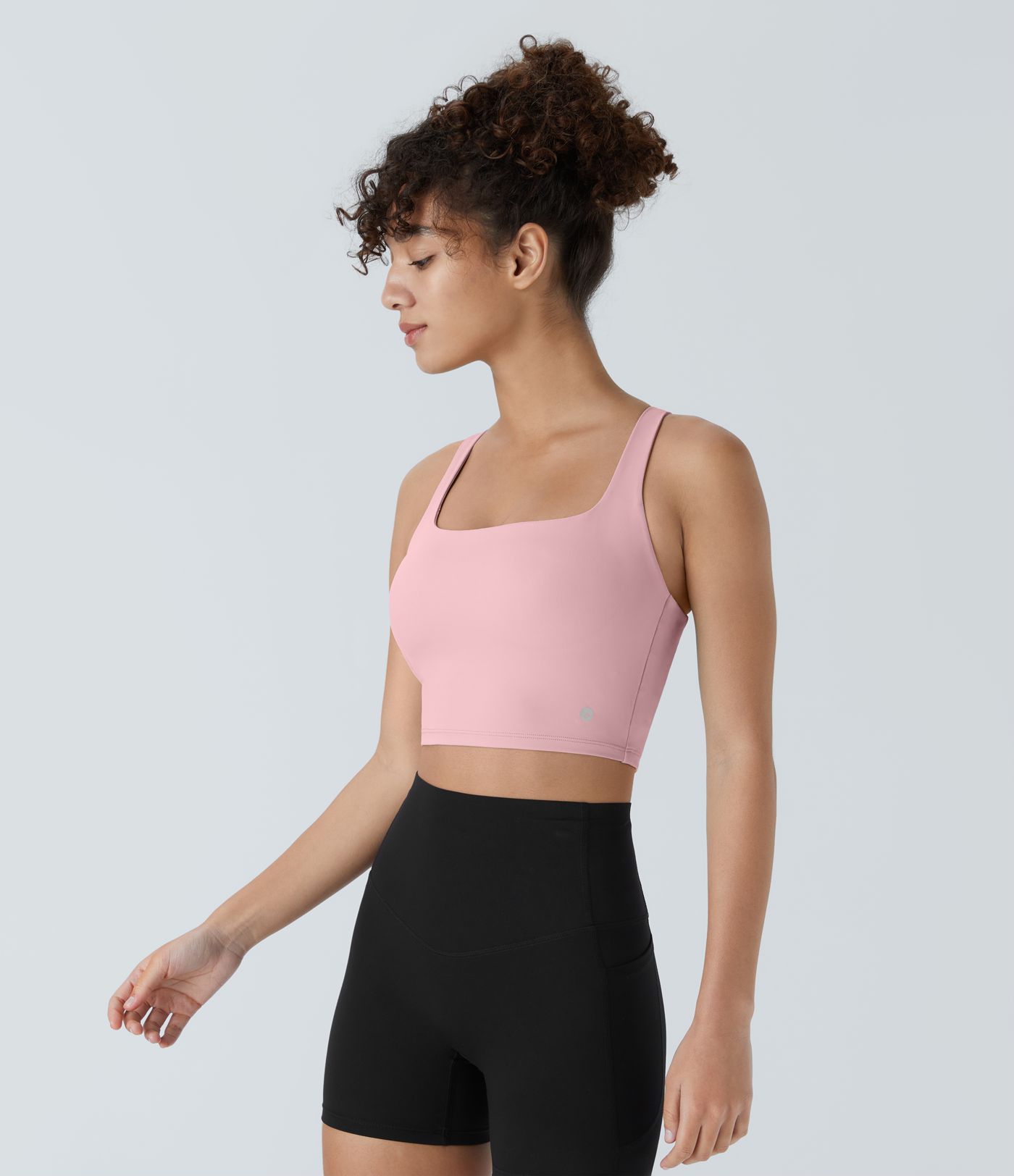 Softlyzero™ Airy Rückenfreies Yoga-Tanktop mit eckigem Ausschnitt und Schnürung-UPF50+