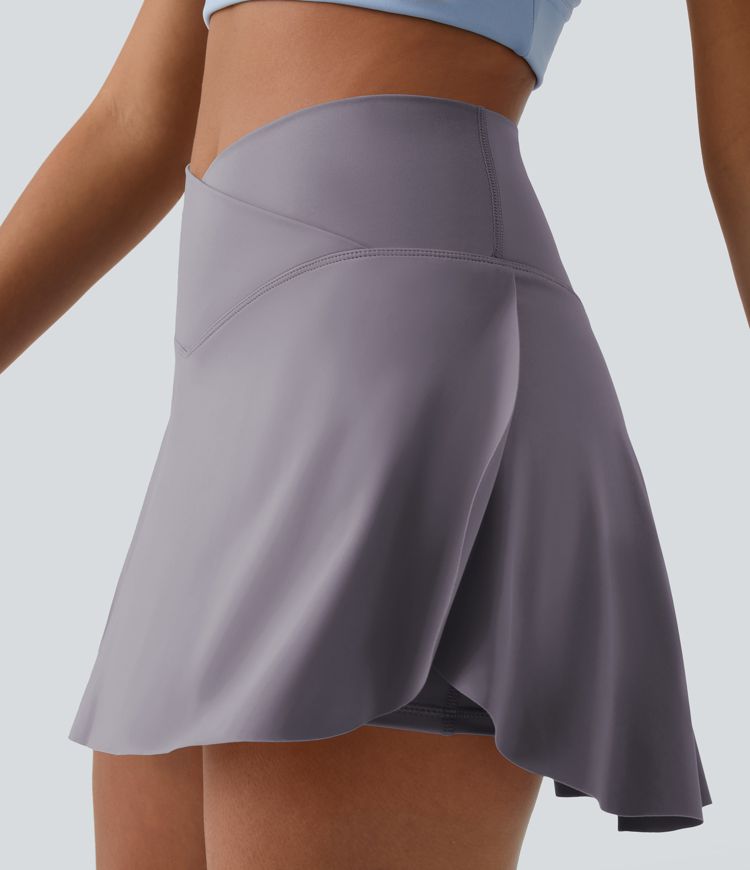 Everyday Softlyzero™ Airy Crossover 2-in-1-Mini-Tennisrock mit Seitentaschen-Lucid