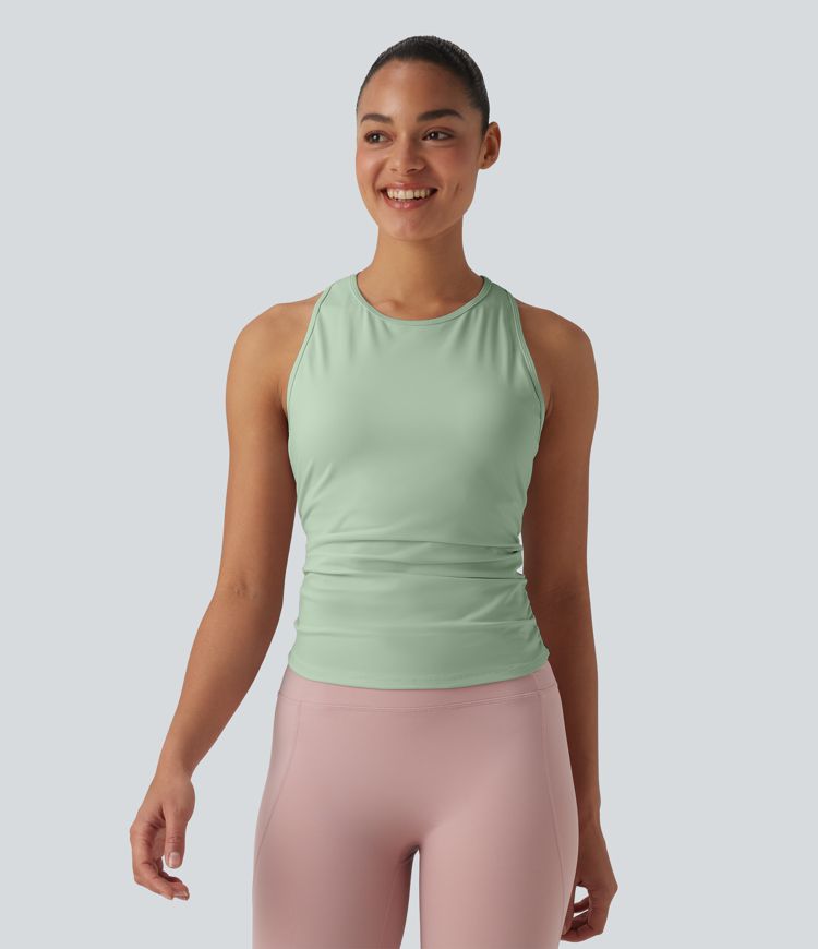 SoftlyZero™ Round Neck Racerback Cool Touch Yoga Tank Top