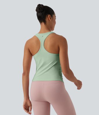 SoftlyZero™ Round Neck Racerback Cool Touch Yoga Tank Top