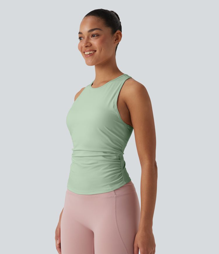 SoftlyZero™ Round Neck Racerback Cool Touch Yoga Tank Top