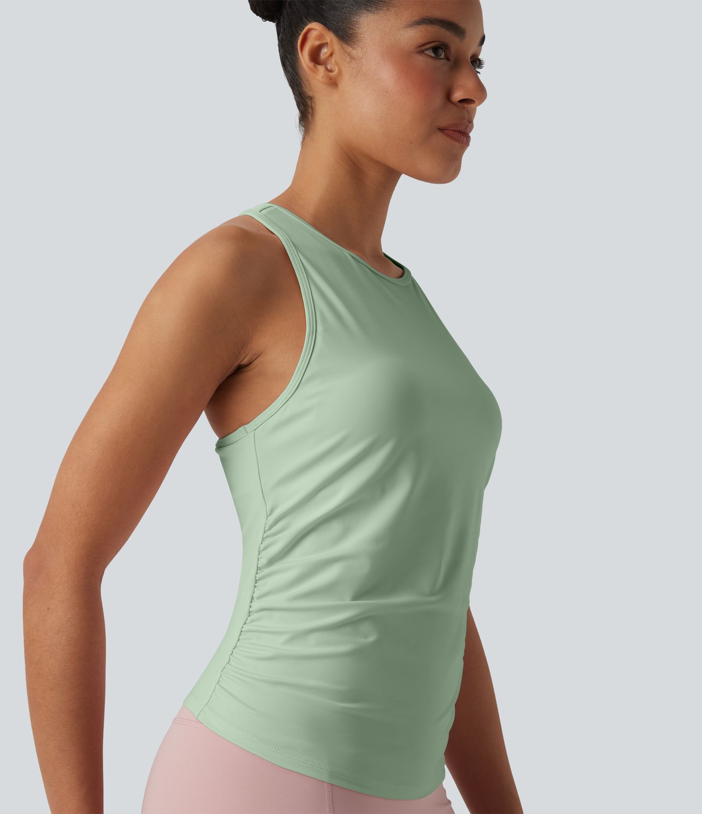 SoftlyZero™ Round Neck Racerback Cool Touch Yoga Tank Top