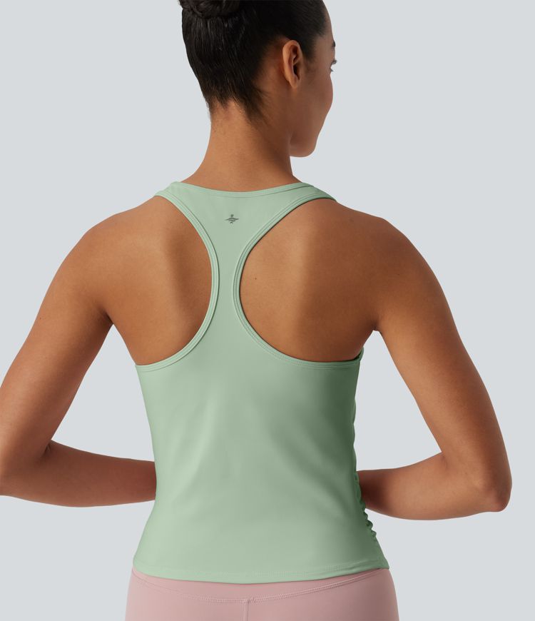 SoftlyZero™ Round Neck Racerback Cool Touch Yoga Tank Top