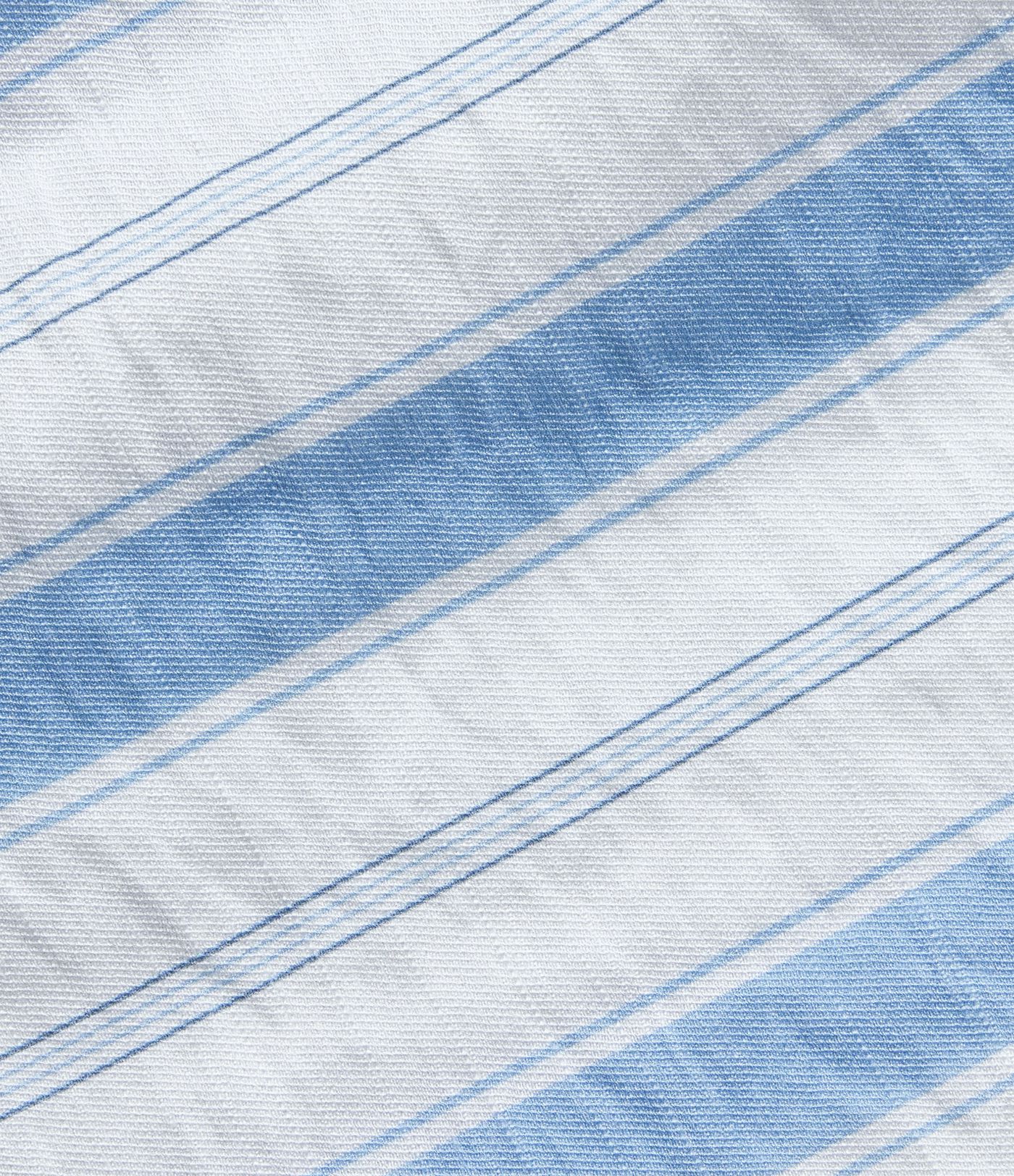 Chemise casual aspect lin à rayures col manches longues