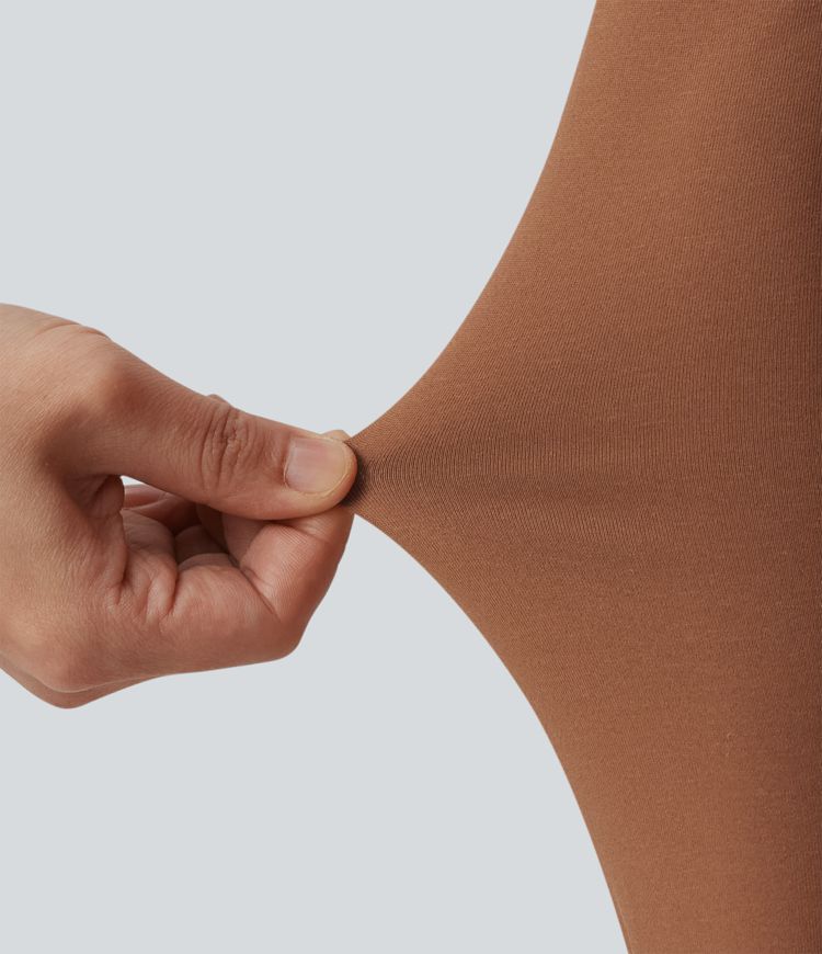 Round Neck Long Sleeve Tiered Hem Midi Work Dress