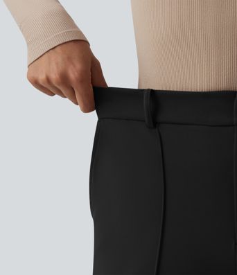 Halara Flex™ DayStretch Pantalon de travail taille haute à jambe large avec poches